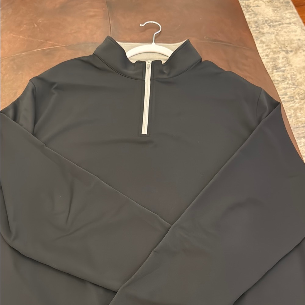 Peter Millar Black Quarter-Zip Pullover XXL